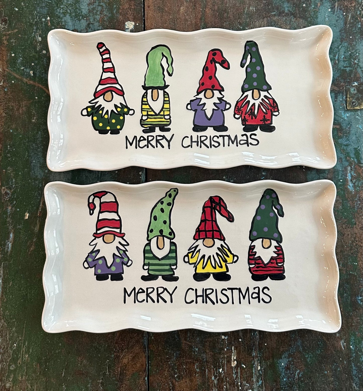 Sassy Christmas Gnome Platter